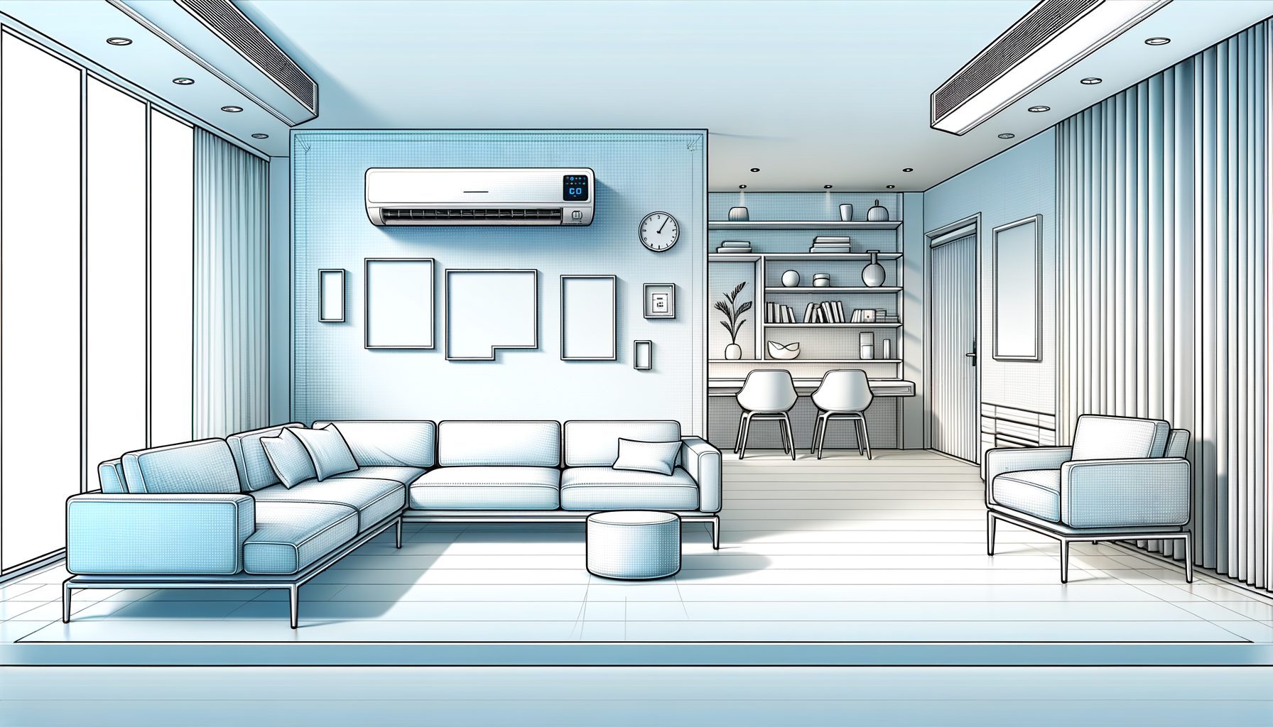 Smart Air Conditioner Placement for Minimalist Room Design